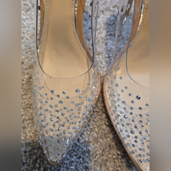 Studded Gorgeous Clear Heels - Picture 2 of 8